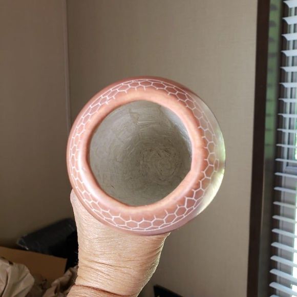 Disney Parks Animal Kingdom Kenya Giraffe Kisii Soapstone Vase 7" African Decor - Picture 9 of 9